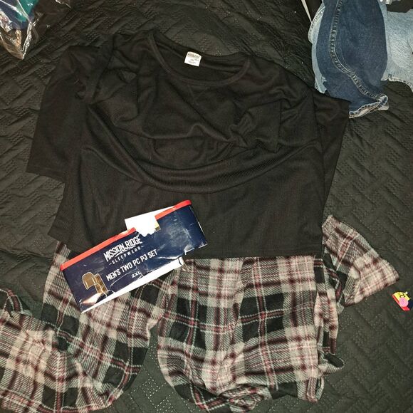 SALE!! NWT- 2XL Mission Ridge Pajama 2 Pc Set Long Sleeve Top Fleece PJ's - Picture 3 of 8